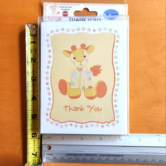 "Thank You" Stationary - Giraffe Theme - Picture 2 of 4